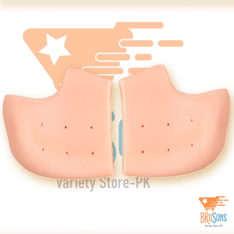 1 Pair Silicone Gel Heel Protector For Cracked Hee